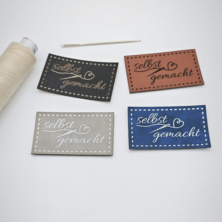 Kunstlederlabel "selbst gemacht"