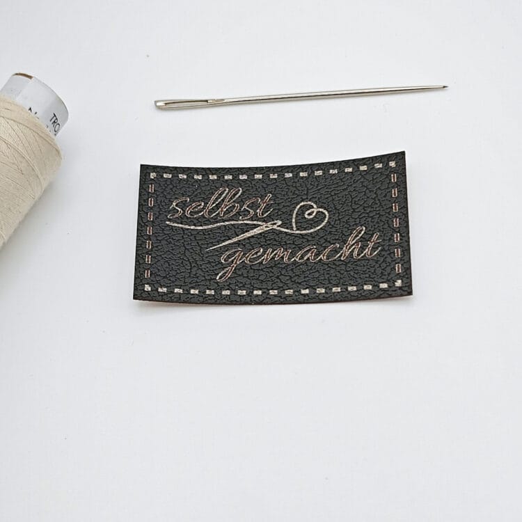 Kunstlederlabel "selbst gemacht"