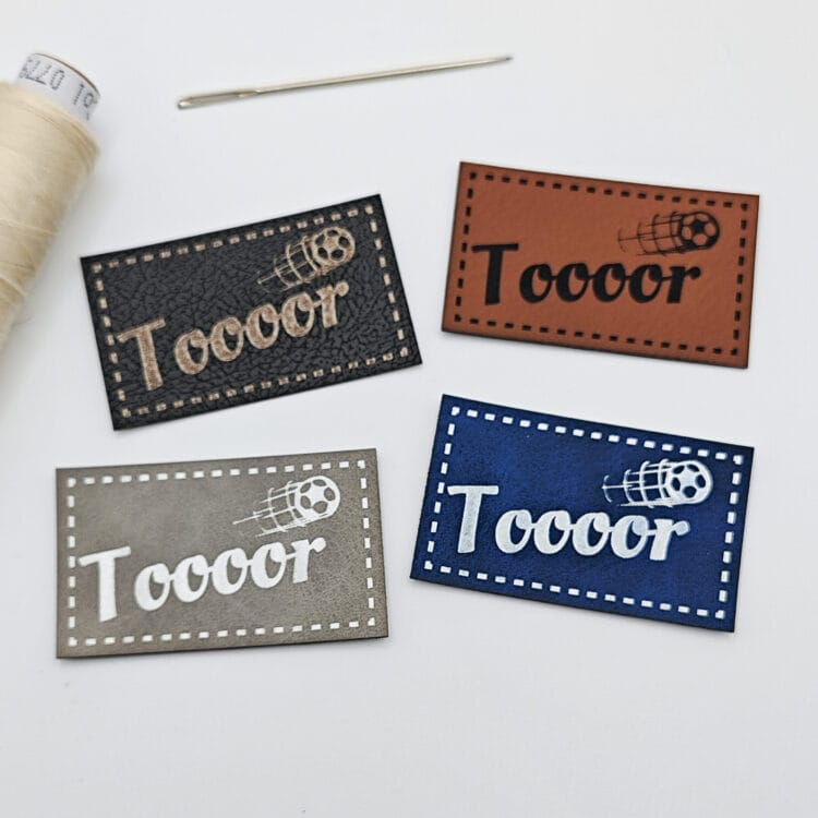 Kunstlederlabel "Toooor"