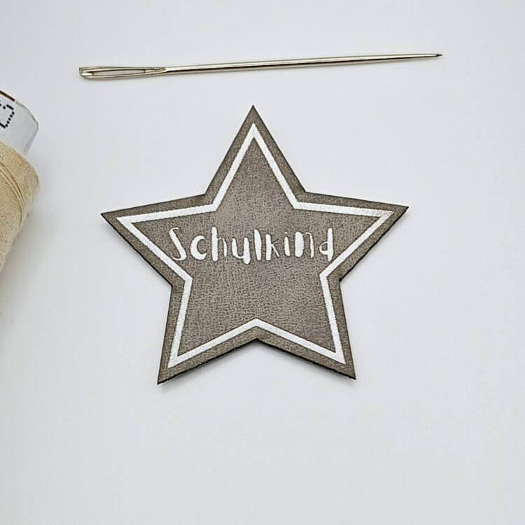 Kunstlederlabel "Schulkind Stern"