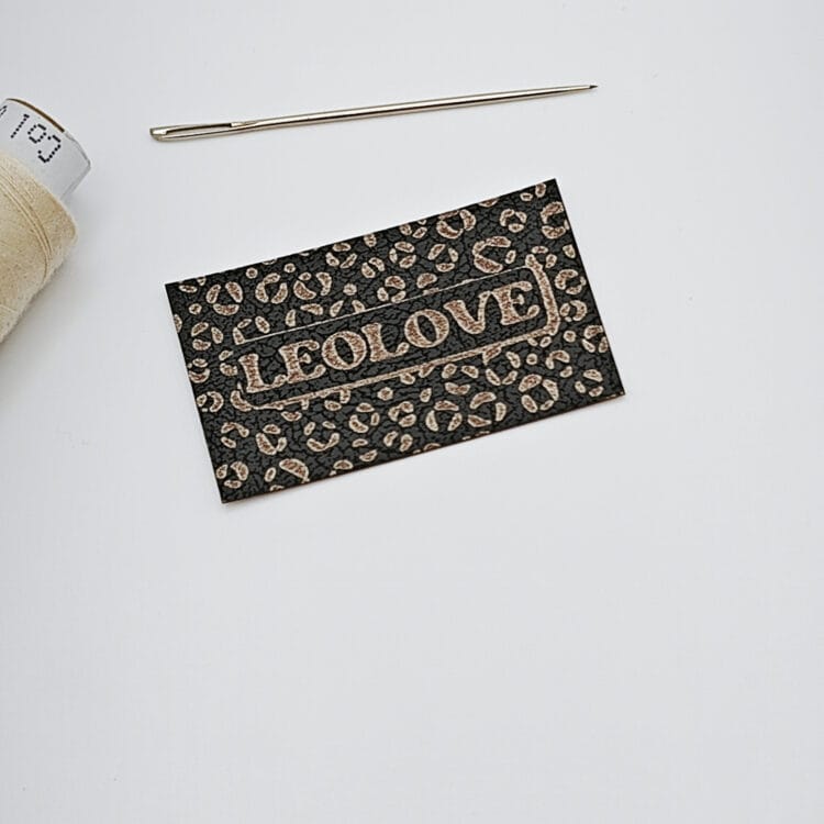 Kunstlederlabel "Leolove"