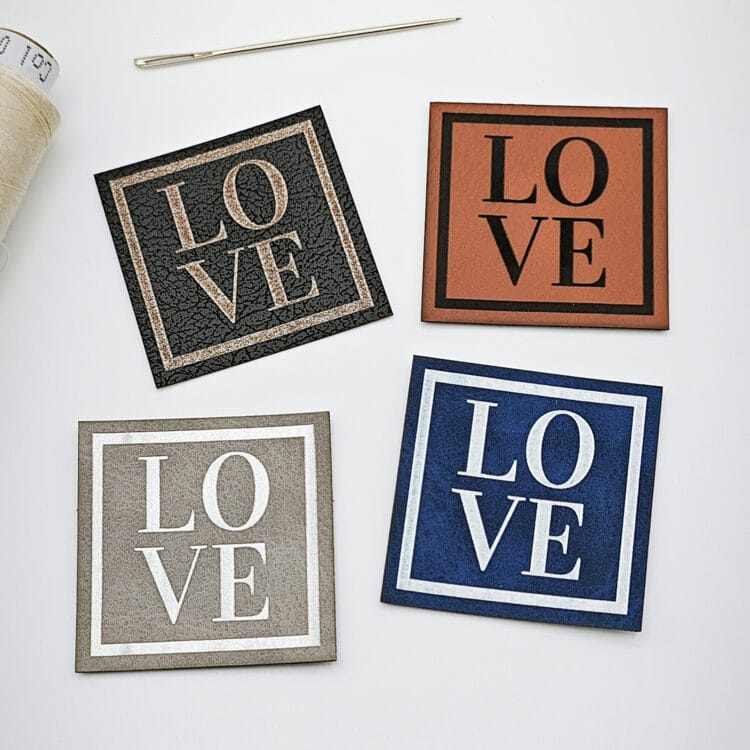 Kunstlederlabel "LOVE"