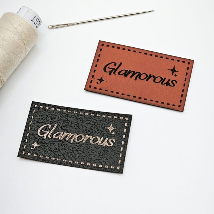 Kunstlederlabel "Glamorous"