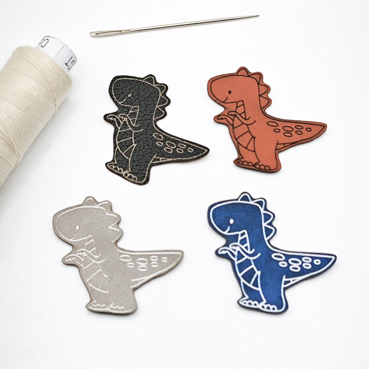 Kunstlederlabel "Dino Rex"