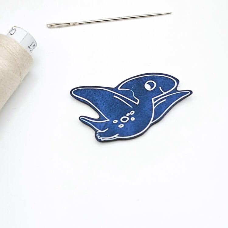 Kunstlederlabel "Flugdino"