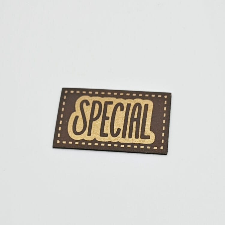 Kunstlederlabel "SPECIAL"