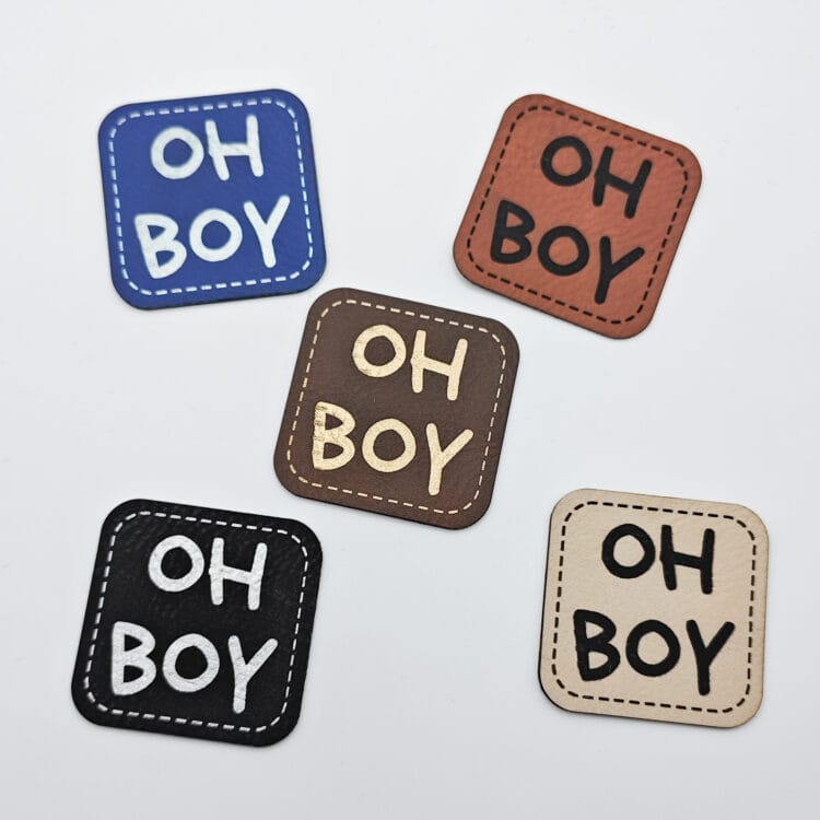 Kunstlederlabel "OH BOY"