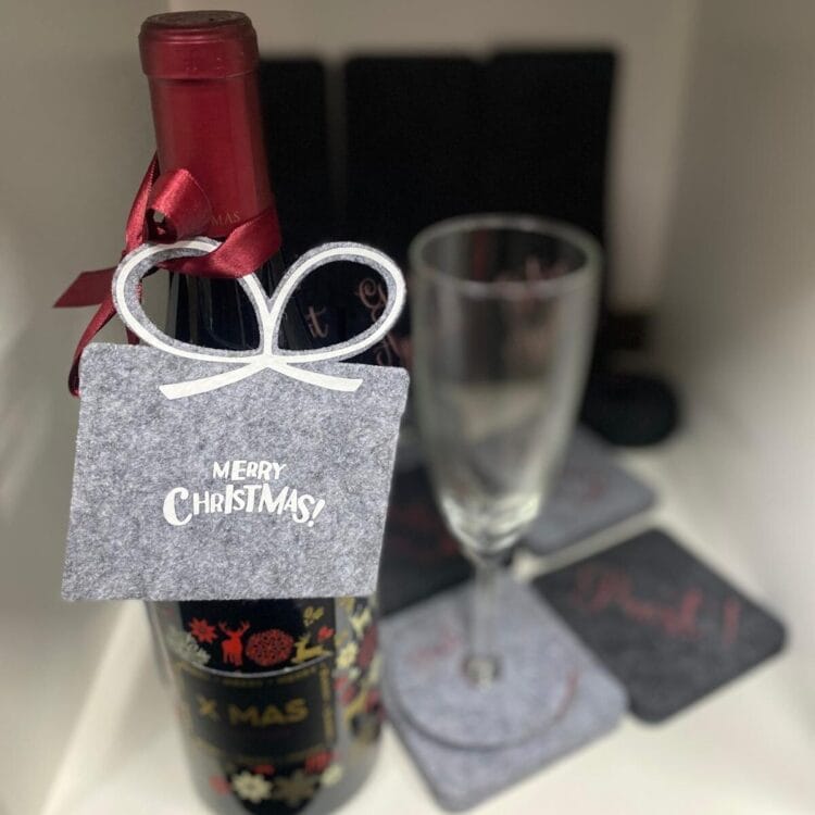 Filzrohling Geschenkanhänger zum Beplotten oder Besticken ohne Plott!