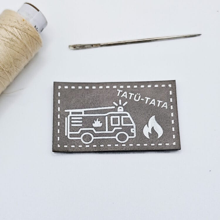 Kunstlederlabel "Feuerwehr"