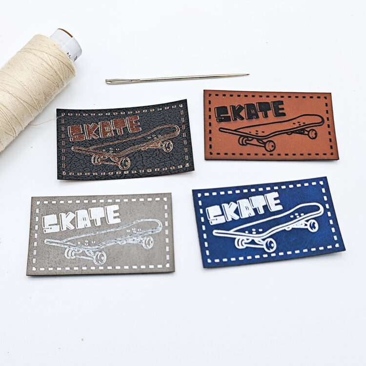 Kunstlederlabel "skate"