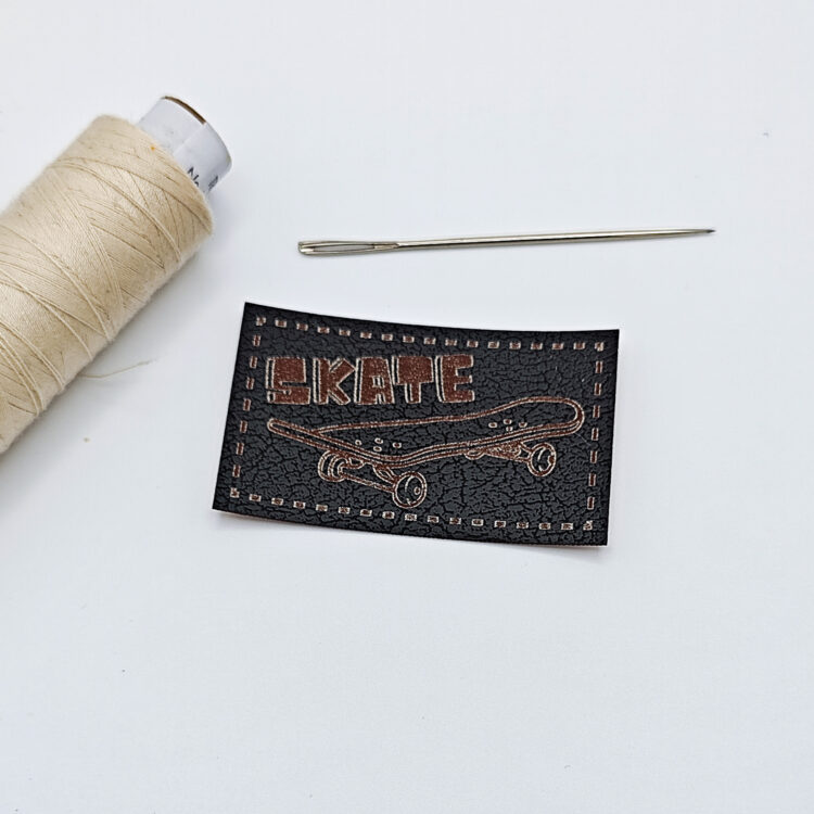 Kunstlederlabel "skate"