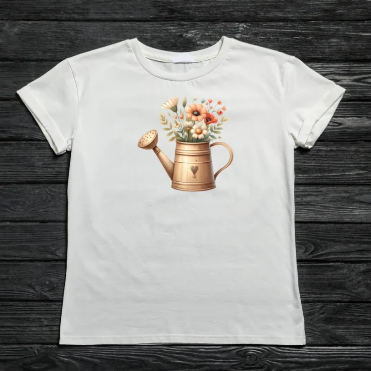 Bügelbild "Gießkanne"
