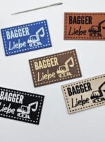 Kunstlederlabel Baggerliebe