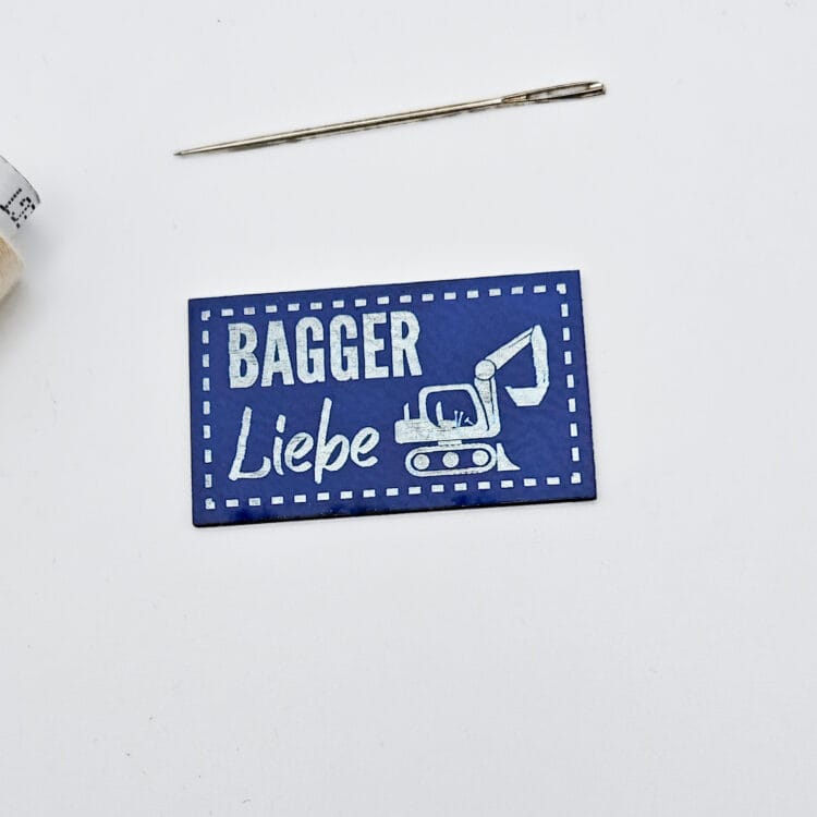 Kunstlederlabel "Baggerliebe"