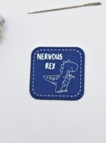 Kunstlederlabel „nervous Rex“