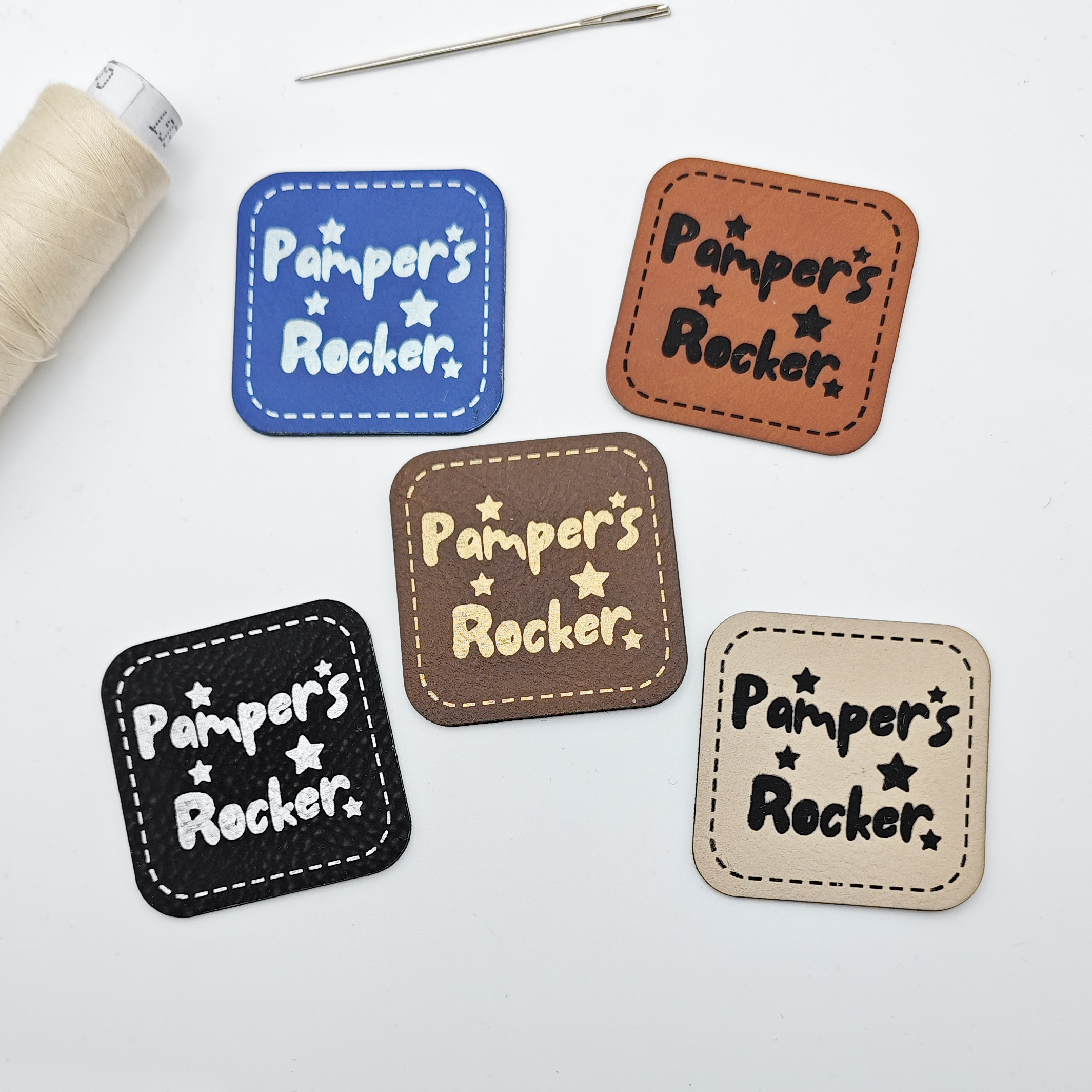 Kunstlederlabel "Pampers Rocker"