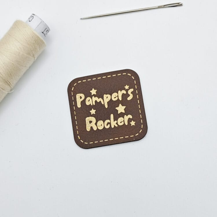 Kunstlederlabel "Pampers Rocker"