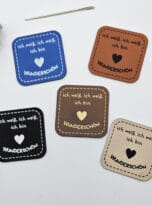 Kunstlederlabel „Ich weiß, ich weiß, ich bin wunderschön“