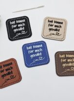 Kunstlederlabel hat mama für mich genäht