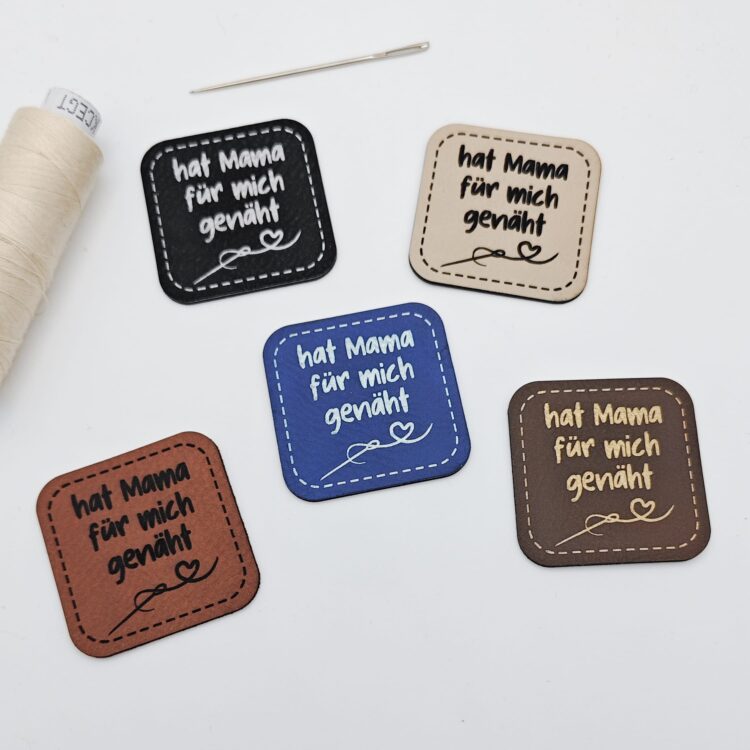 Kunstlederlabel "hat Mama für mich genäht"