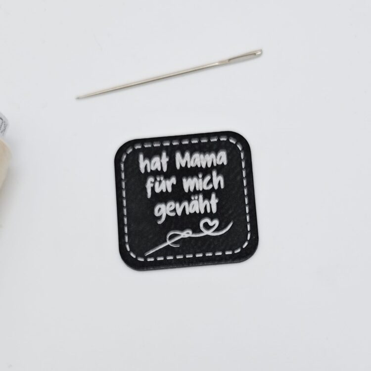 Kunstlederlabel "hat Mama für mich genäht"