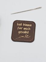 Kunstlederlabel hat mama für mich genäht