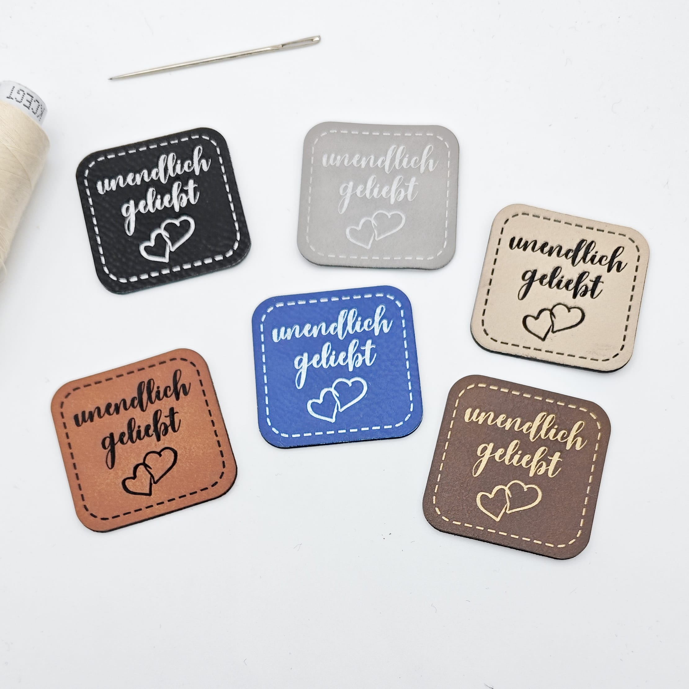 Kunstlederlabel unendlich geliebt Kunstlederlabel unendlich geliebt