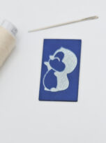 Kunstlederlabel „Pinguin“