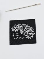 Kunstlederlabel „Igel“