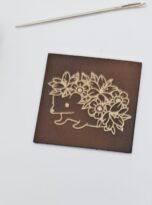 Kunstlederlabel „Igel“