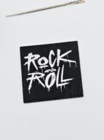 Kunstlederlabel „Rock and Roll“