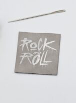 Kunstlederlabel „Rock and Roll“