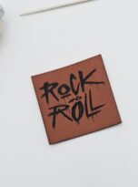 Kunstlederlabel „Rock and Roll“