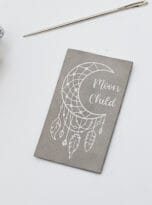 Kunstlederlabel moon child