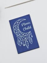 Kunstlederlabel moon child