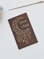 Kunstlederlabel moon child