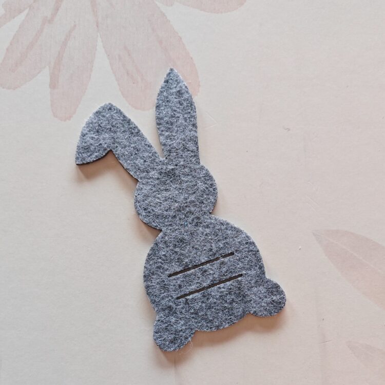 Filzrohling Hase mit Schlitz 16 x 9cm