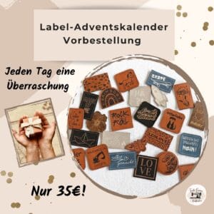 Kunstlederlabel Adventskalender
