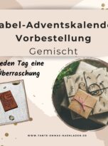 Kunstlederlabel Adventskalender gemischt