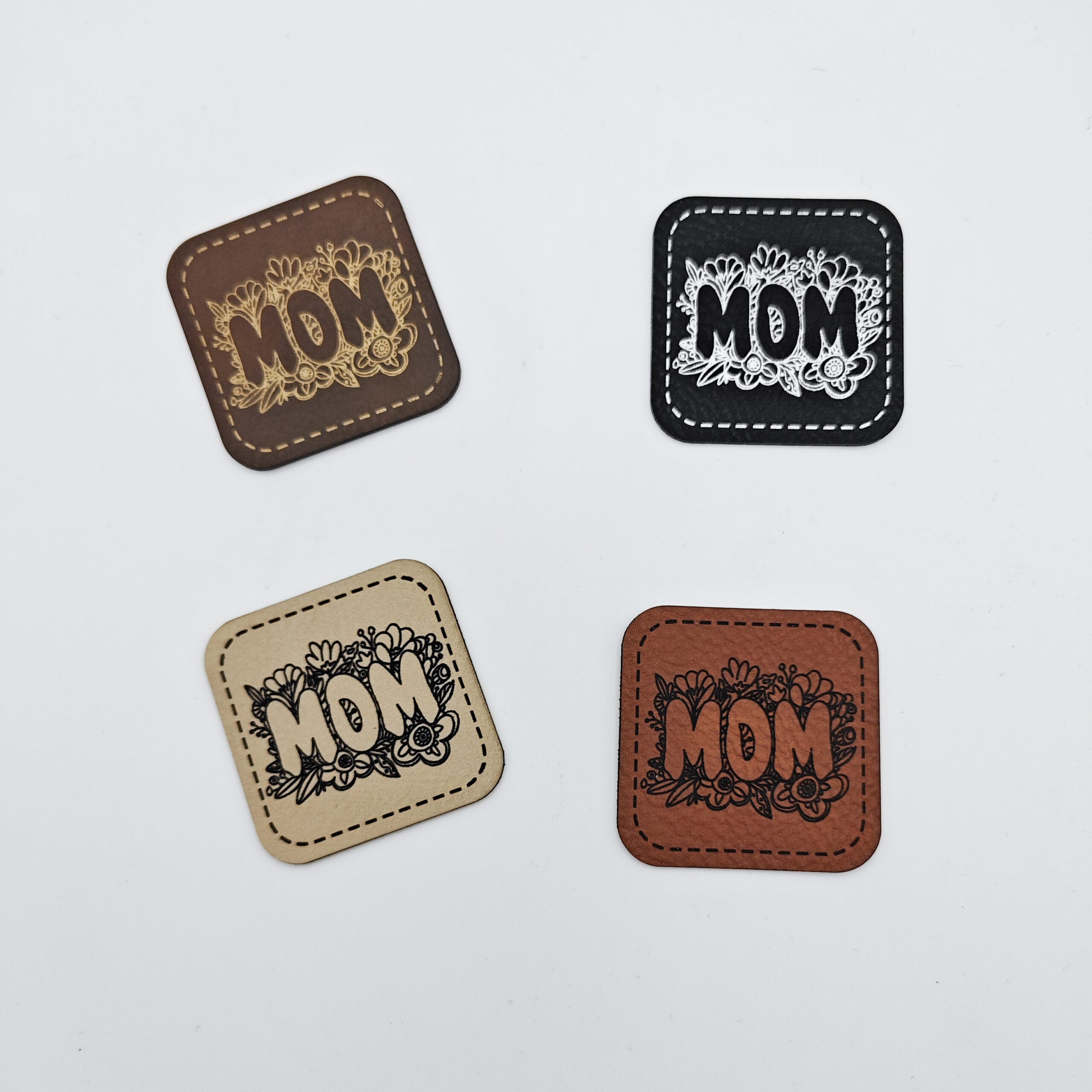 Kunstlederlabel "MOM"