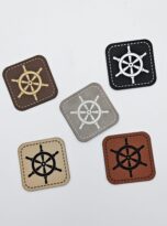 Kunstlederlabel Steuerrad