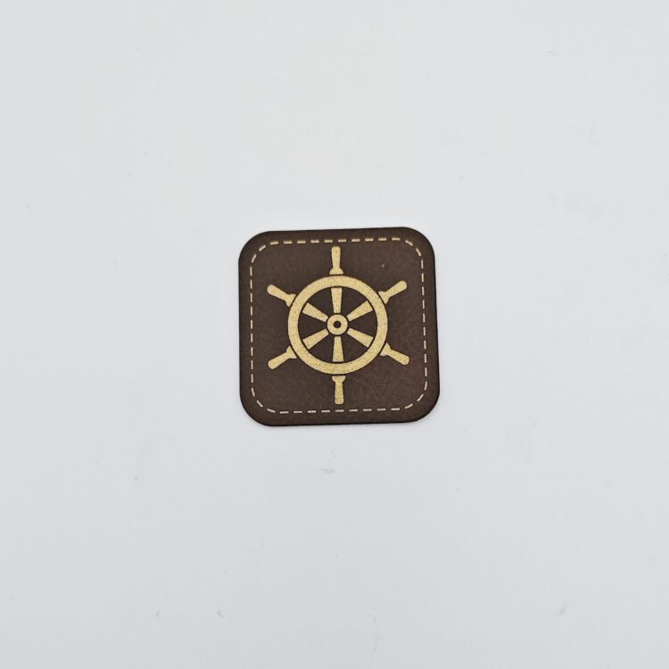 Kunstlederlabel "Steuerrad"