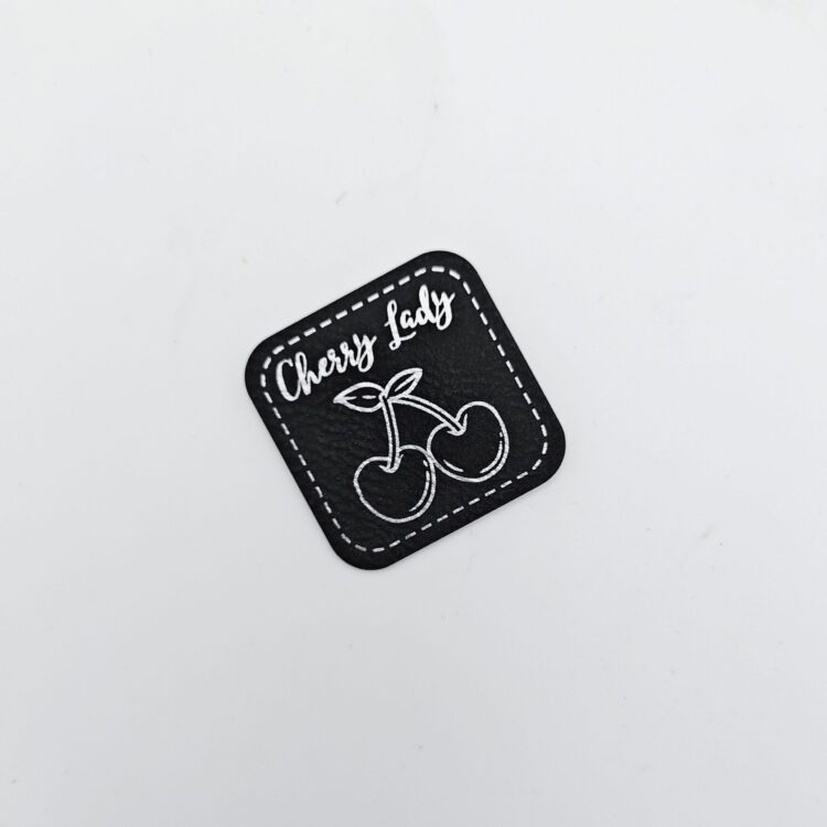 Kunstlederlabel "Cherry Lady"