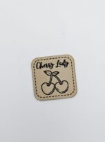 Kunstlederlabel „Cherry Lady“