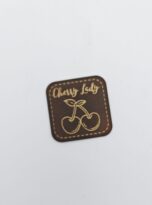 Kunstlederlabel „Cherry Lady“