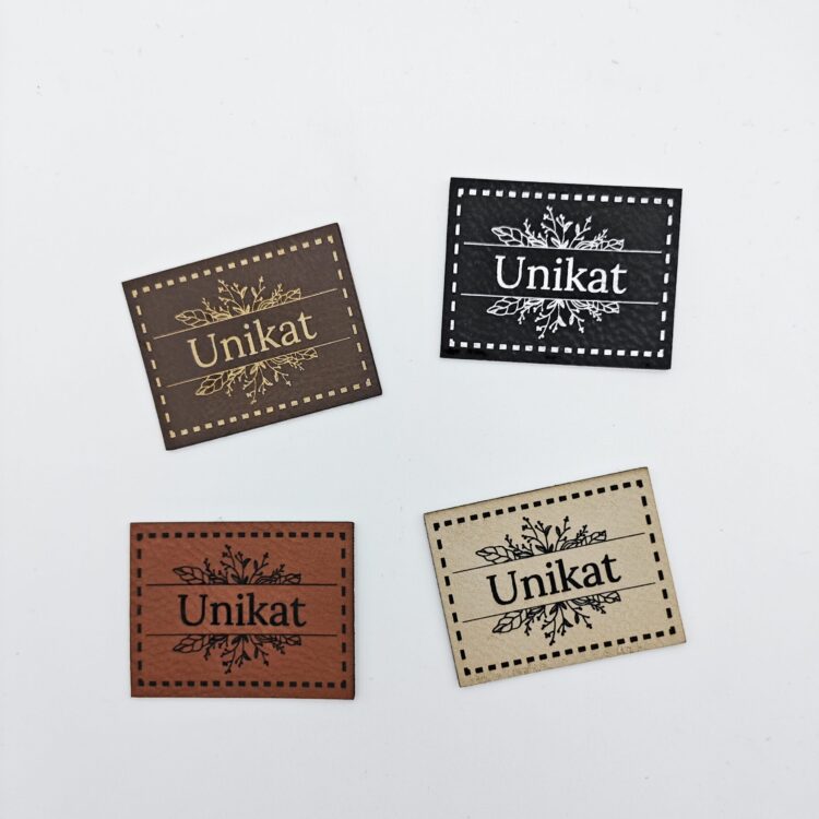 Kunstlederlabel "Unikat"