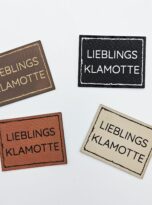 Kunstlederlabel „Lieblingsklamotte“