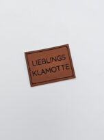 Kunstlederlabel „Lieblingsklamotte“