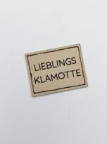 Kunstlederlabel „Lieblingsklamotte“