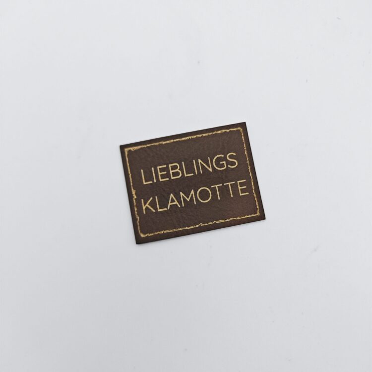 Kunstlederlabel "Lieblingsklamotte"